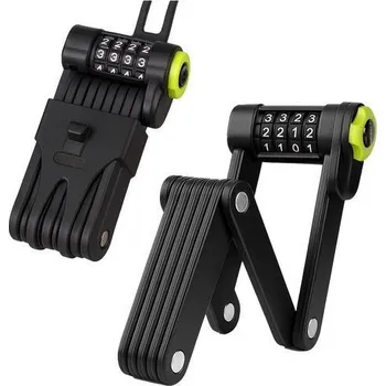 Zámek na kolo Skládací, kódový zámek na kolo, černý, Trizand