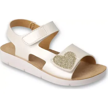 Dívčí sandály BEFADO 068Y007 dívčí sandálky CLIP srdíčko 28 068Y007_28