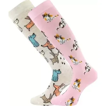 BOMA Podkolenky dětské BIVOJ 16 s obrázky DÍVČÍ (2 páry) 35-38 120539