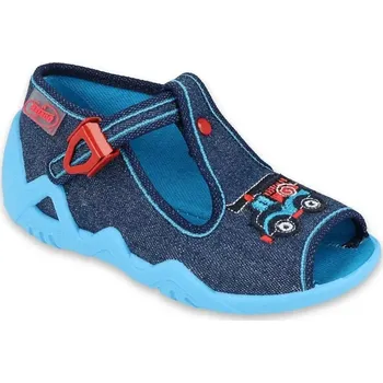 Chlapecká obuv BEFADO 217P110 chlapecké sandálky modré auto 19 217P110_19