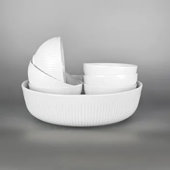 Thun 1794 LINIE salátová souprava bílá 7 dílná, II. jakost