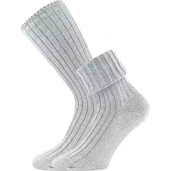 Dámské ponožky BOMA Ponožky dámské silné JIZERA melírované SVĚTLE MODRÉ (3&nbsp;páry) 35-38 120013