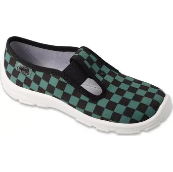 Chlapecké bačkory BEFADO 975Y198 chlapecké bačkorky modré kostka 34 975XY198_34