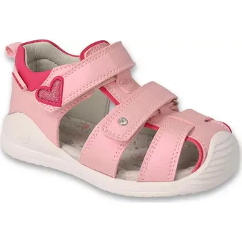 Dívčí sandály BEFADO 170P082 dívčí sandálky HEART růžové 24 170P082_24