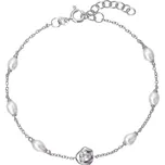 Stříbrný náramek s říčními perlami 23032.1