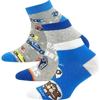 LONKA Ponožky dětské krátké DEDONIK letní CHLAPECKÉ mix G (3 páry) 25-29 121036