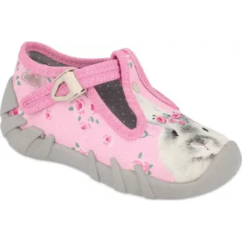 Dívčí obuv BEFADO 110P4 dívčí bačkorky králíček 22 110P420_22
