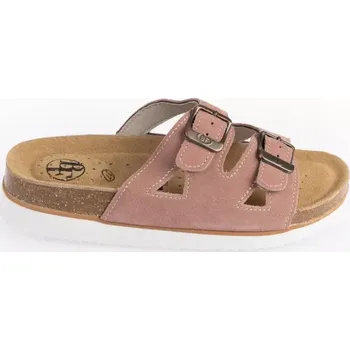 Dámské pantofle BF BA-221-19-11 Dámské pantofle s klínkem v lososové barvě 36