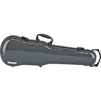 Housle GEWA Made in Germany Tvarové pouzdro pro housle Air 1.7Vysoký lesk, šedá Včetně boční rukojeti 81827