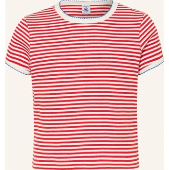 Dámské tričko Petit Bateau Dívčí Tričko, červená / bílá, 116