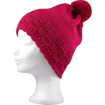 Čepice VOXX Čepice dívčí pletená FLUENCE s reflexním prvkem TMAVĚ RŮŽOVÁ 3-6 let 112441