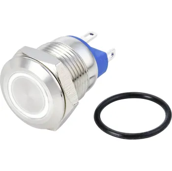 TRU COMPONENTS GQ12-AF-10E/J/W/24V/S, TC-10090908 tlačítkový spínač antivandal, 13 mm, 48 V/DC, 2 A, 1 ks