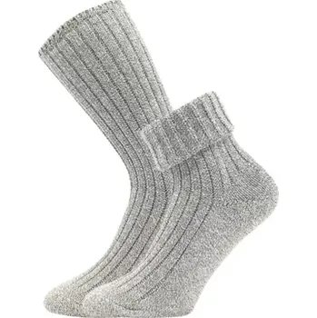 Dámské ponožky BOMA Ponožky dámské silné JIZERA melírované TMAVĚ MODRÉ (3&nbsp;páry) 35-38 120011