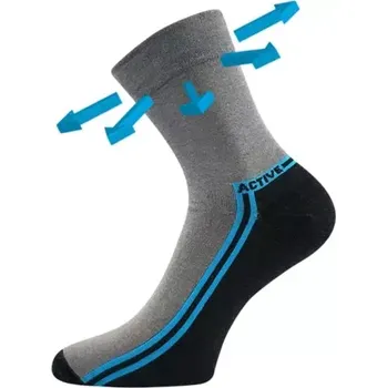 LONKA Ponožky medicine bavlněné ROGER 02 šedé (3&nbsp;páry) 39-42 121013