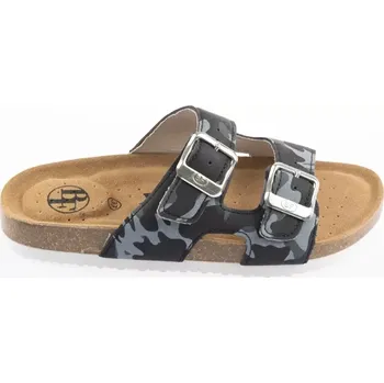 Dámské pantofle BF BY-213-16-98 Dámské pantofle v černo-šedé maskáčové barvě 41