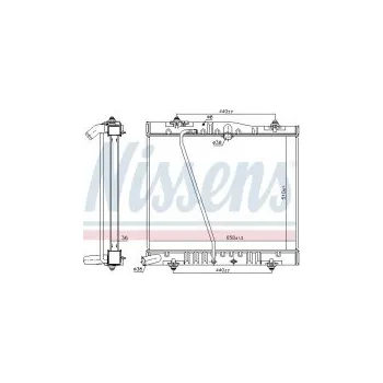 Motor automobilu Chladič motoru NISSENS 646916