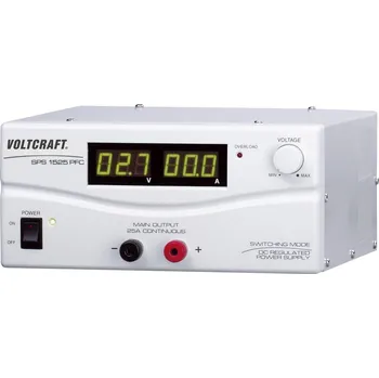 Laboratorní zdroj VOLTCRAFT SPS 1525 PFC laboratorní zdroj s nastavitelným napětím, 3 - 15 V/DC, 2 - 25 A, 375 W, Remote, výstup 1 x, SPS 1525 PFC