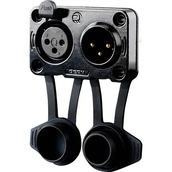 Elektrická zásuvka Rean AV RRX3MF-Z-012-0 XLR konektor zástrčka, vestavná, zásuvka, vestavná Pólů: 3 černá 100 ks