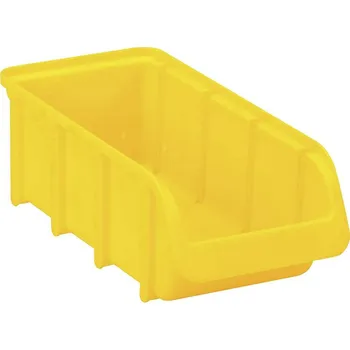 Úložný box Hünersdorff 682200 skladový box , (š x v x h) 215 x 100 x 75 mm, žlutá, 1 ks