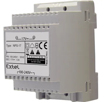 Domovní zvonek Extel domovní telefon napájení na DIN lištu, šedá, 830461