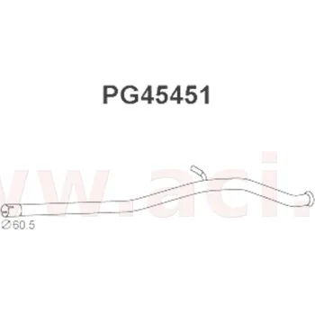 Střední díl výfuku střední díl výfuku ASSO/VENEPORTE (V 07583) (V 07583)