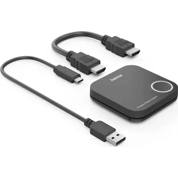 Redukce Hama Wireless-Display-Adapter, HDMI(TM), Full-HD 1080p, inkl. Kabel Bezdrátový full HD prezentační systém 30 m 1920 x 1080 Pixel