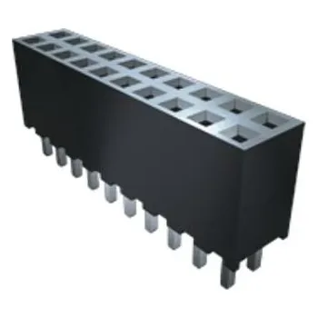Elektrický konektor Patice PCB, řada: SQT, rozteč: 2mm, počet kontaktů: 10, počet řad: 1, Průchozí otvor Cenově výhodná zásuvková lišta