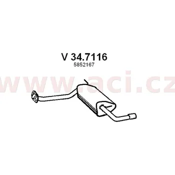 Zadní díl výfuku zadní díl výfuku ASSO/VENEPORTE (V 34.7116) (V 34.7116)