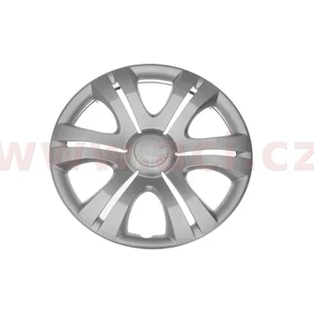 Poklice na kolo ozdobný kryt kola (poklice) 15" SATELLITE, černá/chromový lesk ORIGINÁL (SQ 5J0601147H MHB) (SQ 5J0601147H MHB)