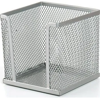 Kancelářské potřeby Stojánek na papírové bločky drátěný, stříbrná