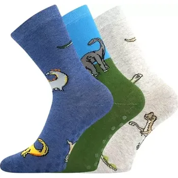 BOMA Ponožky dětské FILIP 07 ABS obrázkové MIX CHLAPECKÉ (3&nbsp;páry) 35-38 124647