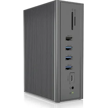 ICY BOX USB-C® dokovací stanice IB-DK2262AC, USB 3.0 Notebook DockingStation, USB 3.0 auf: 6x USB 3.0 plus 2x HDMI® Vhodné pro značky (dokovací stanice pro