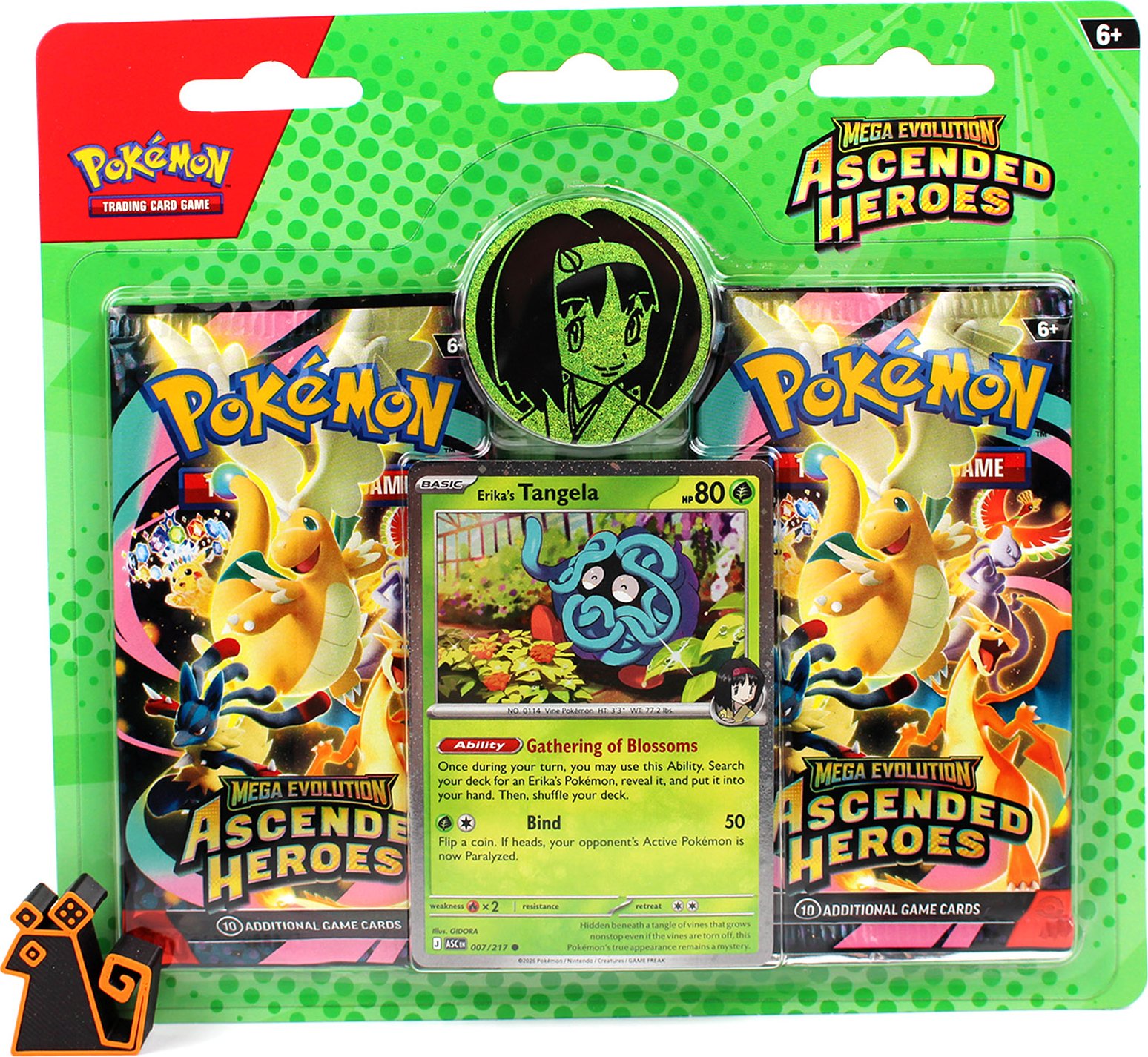 Pokémon TCG: ME02.5 - Ascended Heroes 2-Pack Blister Collection Erika's Tangela Erika's Tangela