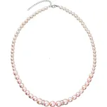 Perlový náhrdelník růžový 32036.3