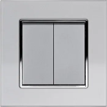 vypínač Elhard Royal Glass Elegant YE5305S stříbrný