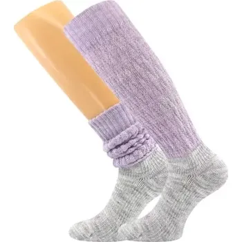 Dámské ponožky VOXX Ponožky dámské zimní NARVIK s merinem a alpakou SVĚTLE FIALOVÉ 35-38 125341