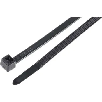 Stahovací páska Kabelová vázací páska 111-04950 T50R-PA66HS-BK (100) 200mm 4,6 mm Černá Nylon 66 HellermannTyton