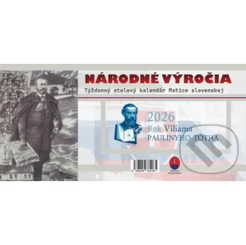 Záložka Národné výročia - Stolový kalendár 2026 - Matica slovenská Matica slovenská