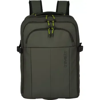 batoh na notebook Travelite Briize Backpack L Trolley Khaki 27 L TRAVELITE-91022-86