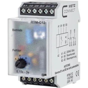 Relé Metz Connect RTM-C12 11027605 časové relé, 250 V/AC, 250 V/DC, 8 A, 1 ks
