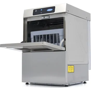 Domácí spotřebič Myčka skla – 35 x 35 cm – s odtokem, oplachovačem a mýdlovým čerpadlem – digitální displej – 230V