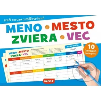 Kniha Trhací blok - Meno, mesto, zviera, vec - INFOA INFOA