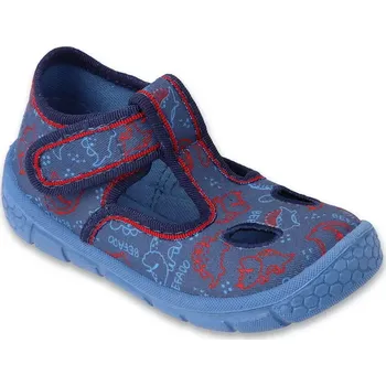 Chlapecká obuv BEFADO 630P016 chlapecké bačkorky modré DINO 21 630P016_21