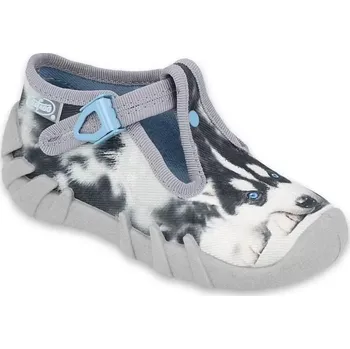 Dívčí obuv BEFADO 110P417 dětské bačkorky pejsek husky 20 110P417_20
