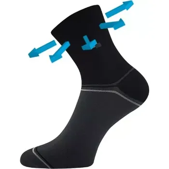 LONKA Ponožky medicine bavlněné ROGER 01 černé (3&nbsp;páry) 43-46 121024