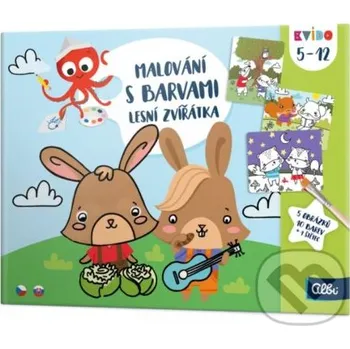 Kniha Kvído: Maľovanie s farbami: Lesné zvieratká - Albi Albi