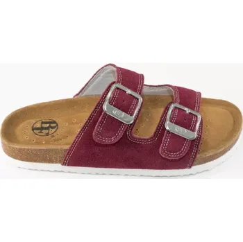 Dámské pantofle BF BY-213-10-95 Dámské pantofle v tmavě červené barvě 36