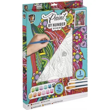 Grafix Malování Podle Čísel Barvy Jednorožec