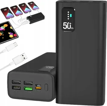 Powerbanka Powerbanka 30000 mAh 65W PD USB USB-C Rychlé Nabíjení PD