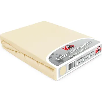 Prostěradlo Prostěradlo jersey s gumou 160x200 krémové Constance KARO